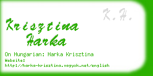 krisztina harka business card